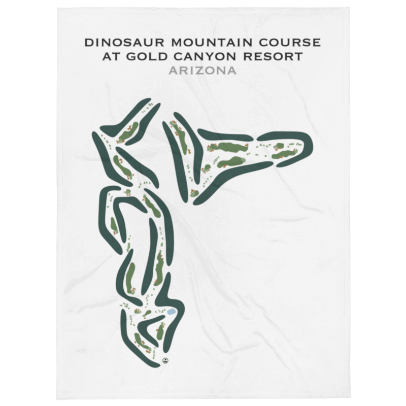 Dinosaur Mountain Golf Course at Gold Canyon Golf Resort, Arizona - Printed Golf Courses