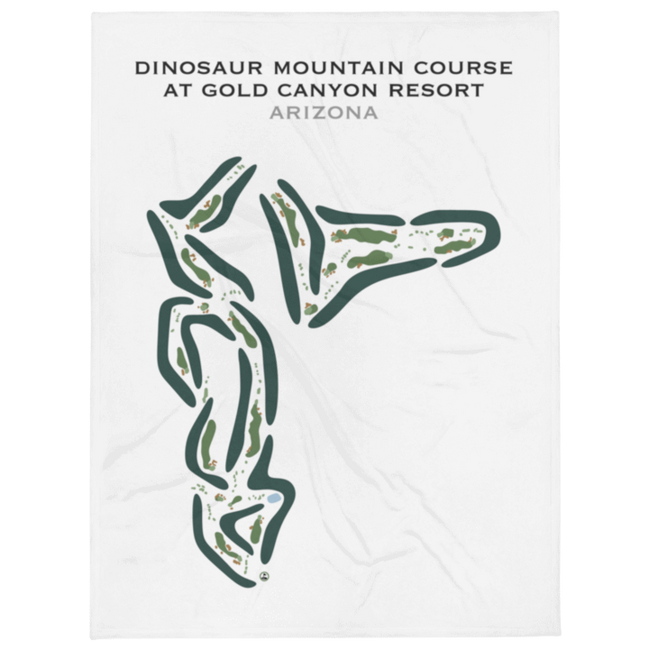 Dinosaur Mountain Golf Course at Gold Canyon Golf Resort, Arizona - Printed Golf Courses