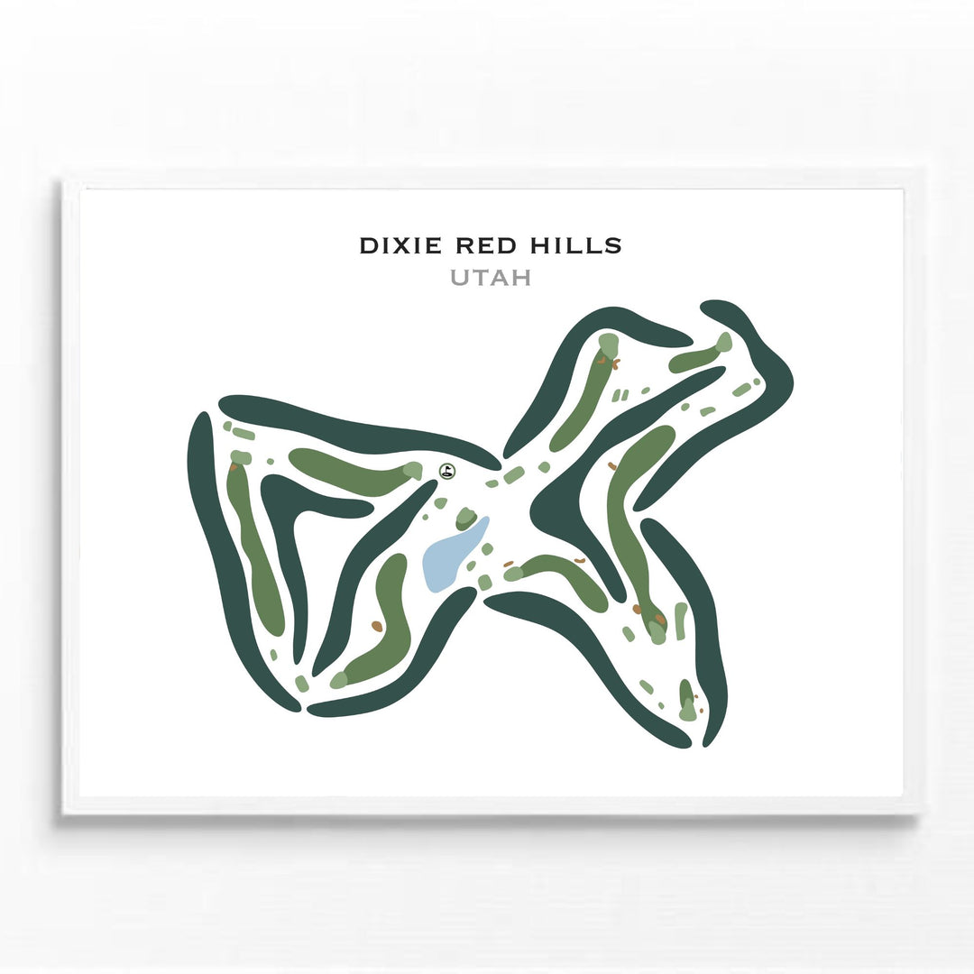 Dixie Red Hills, Saint George Utah - Printed Golf Courses