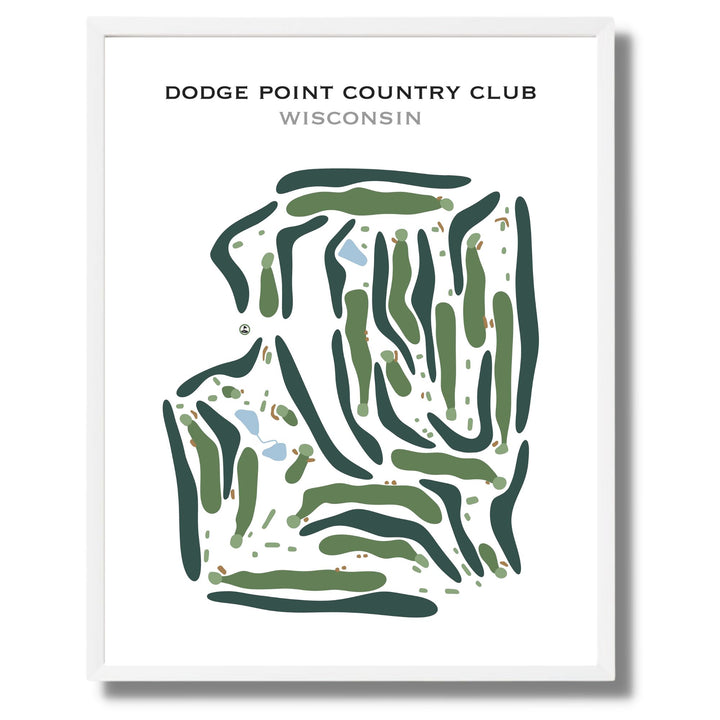 Dodge Point Country Club, Wisconsin - Printed Golf Course