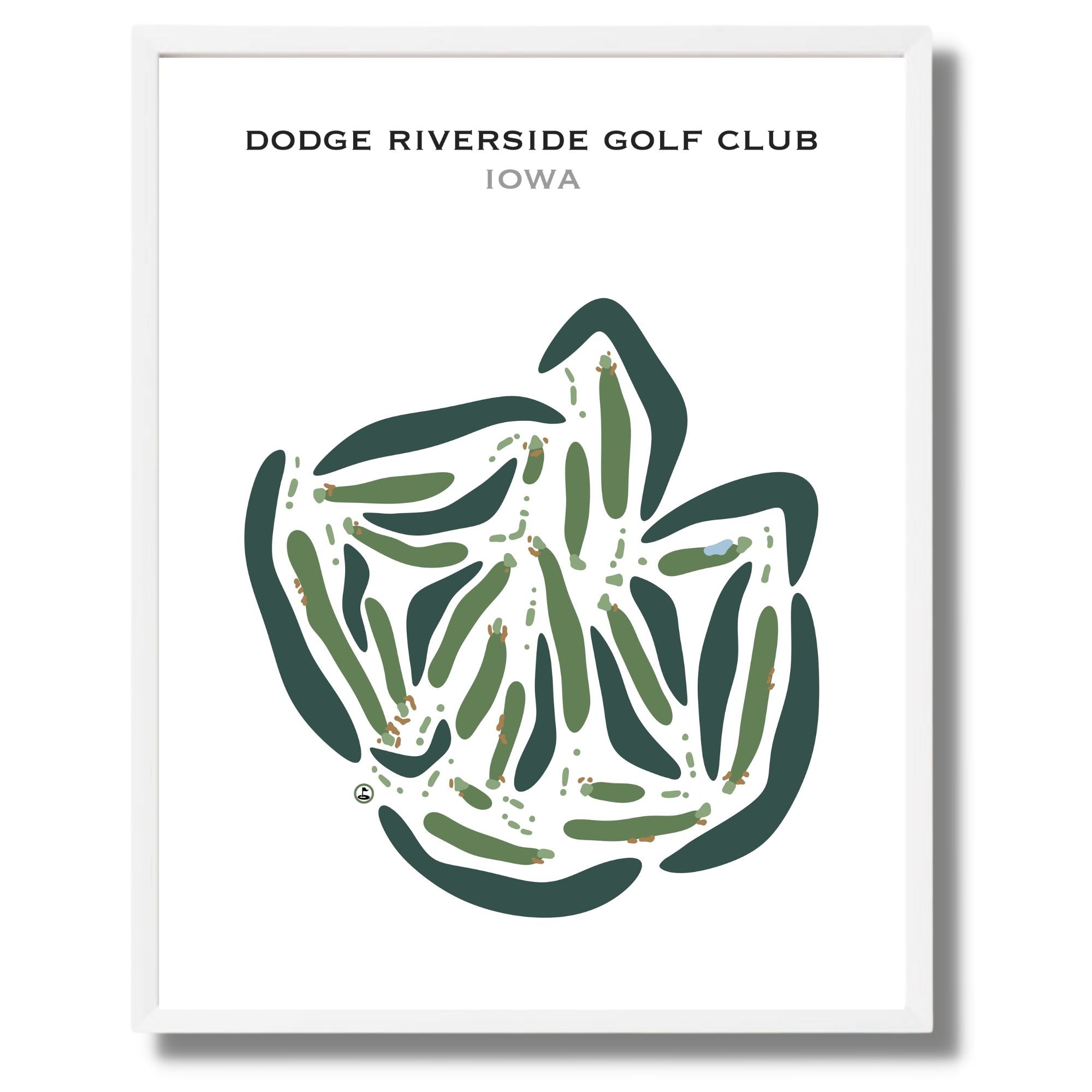 Buy the best printed golf course Dodge Riverside Golf Club, Iowa