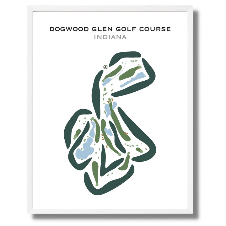 Dogwood Glen Golf Course, Indiana - Printed Golf Courses