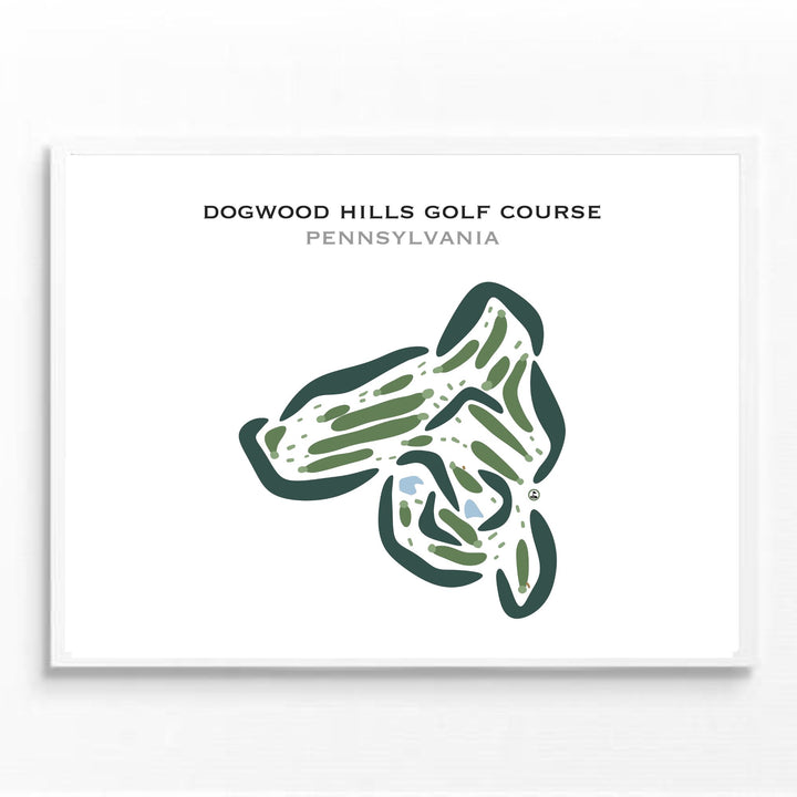 Dogwood Hills Golf Course, Pennsylvania - Printed Golf Courses