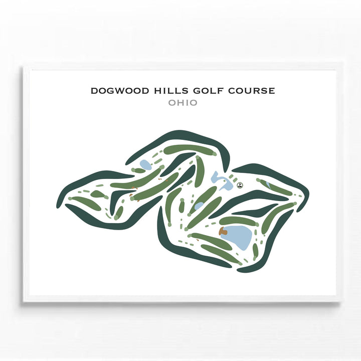 Dogwood Hills Golf Course, Ohio - Printed Golf Courses