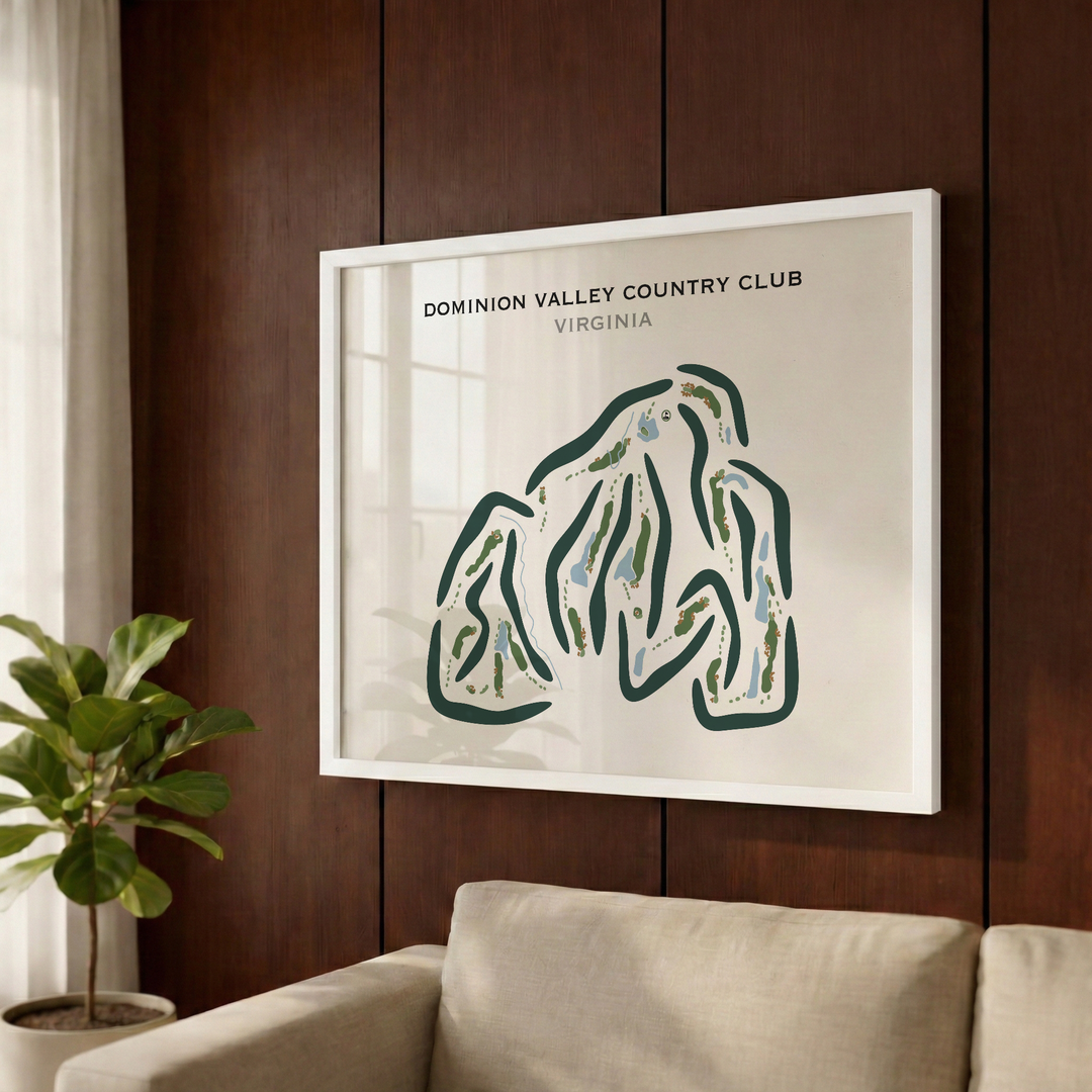 Dominion Valley Country Club, Virginia - Printed Golf Courses