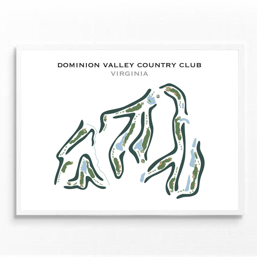 Dominion Valley Country Club, Virginia - Printed Golf Courses - Golf Course Prints