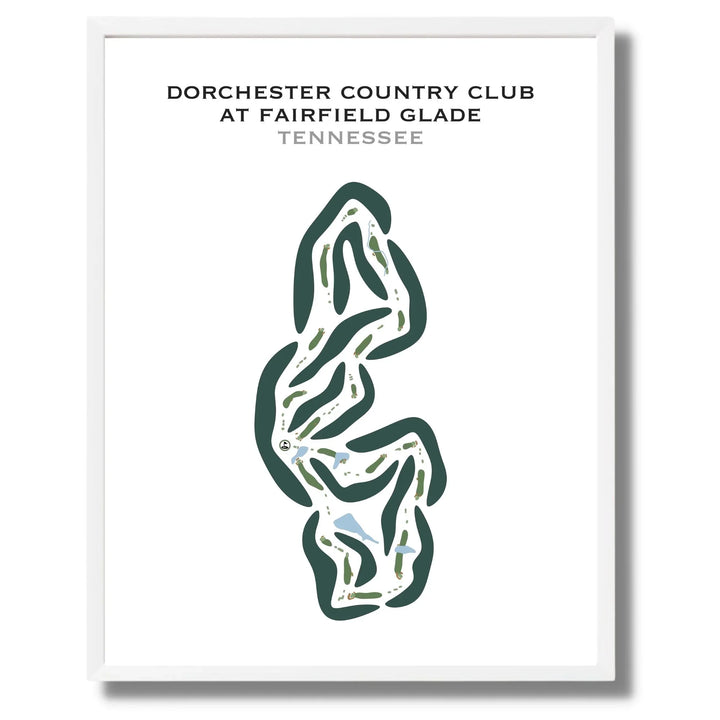 Dorchester Country Club at Fairfield Glade, Tennessee - Printed Golf Courses