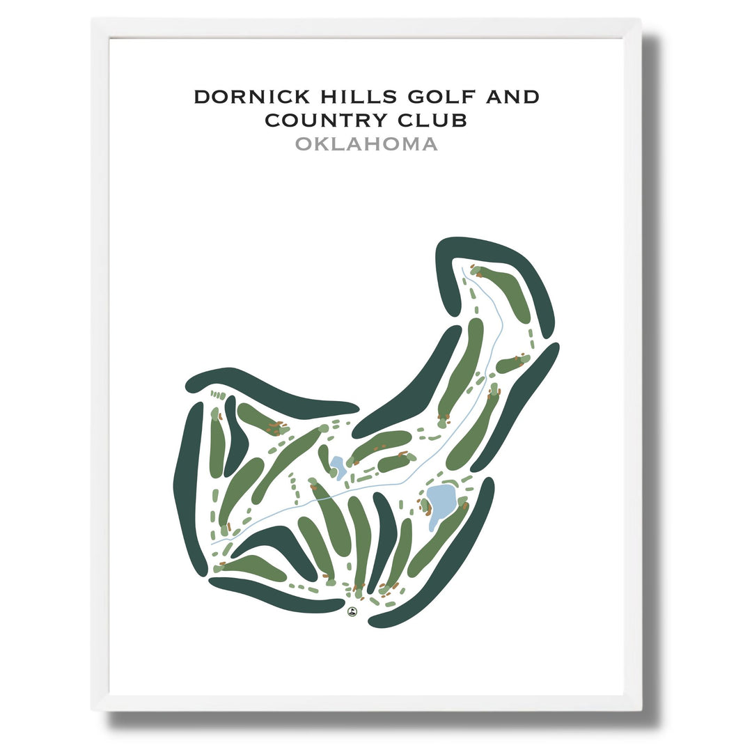 Dornick Hills Golf & Country Club, Oklahoma - Printed Golf Courses