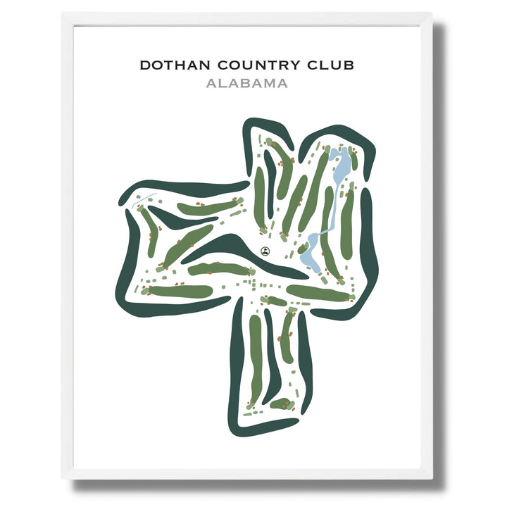 Dothan Country Club, Alabama - Printed Golf Courses