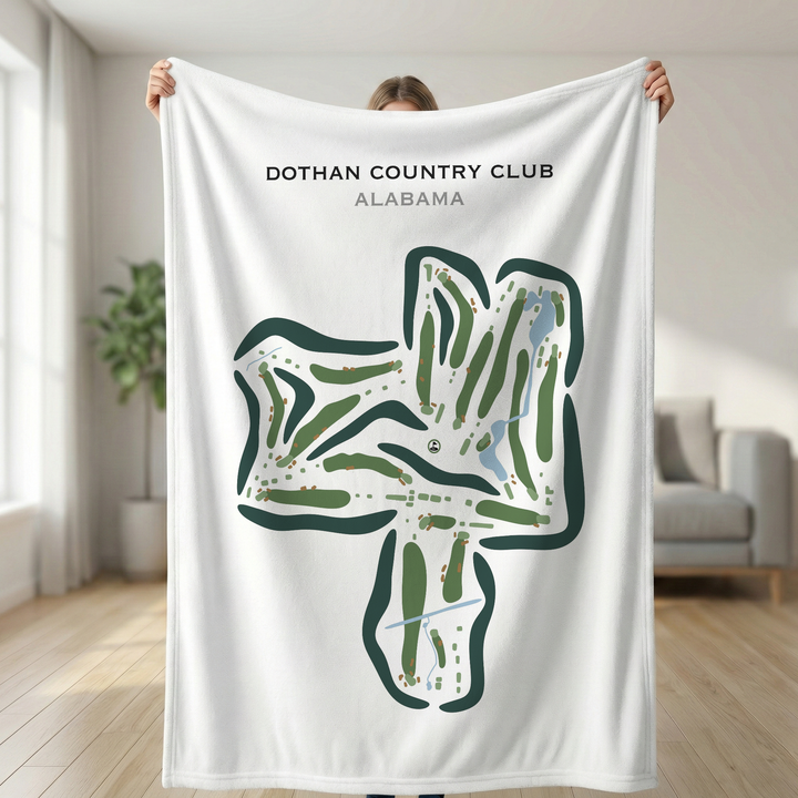 Dothan Country Club, Alabama (New Course Redesign in 2023) - Printed Golf Courses