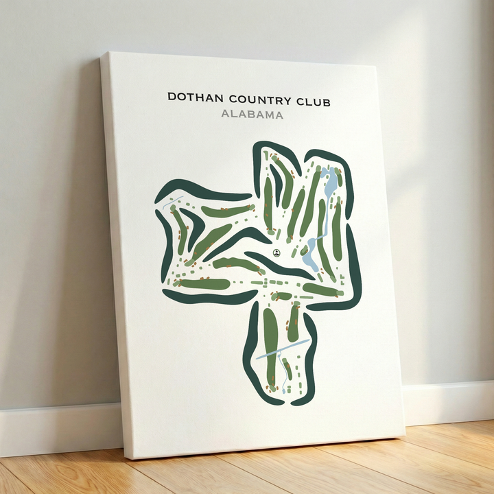Dothan Country Club, Alabama (New Course Redesign in 2023) - Printed Golf Courses