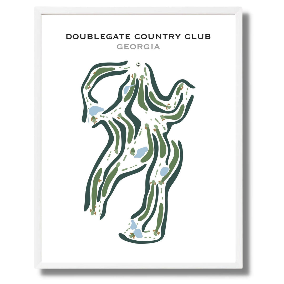 Doublegate Country Club, Georgia - Printed Golf Courses - Golf Course Prints