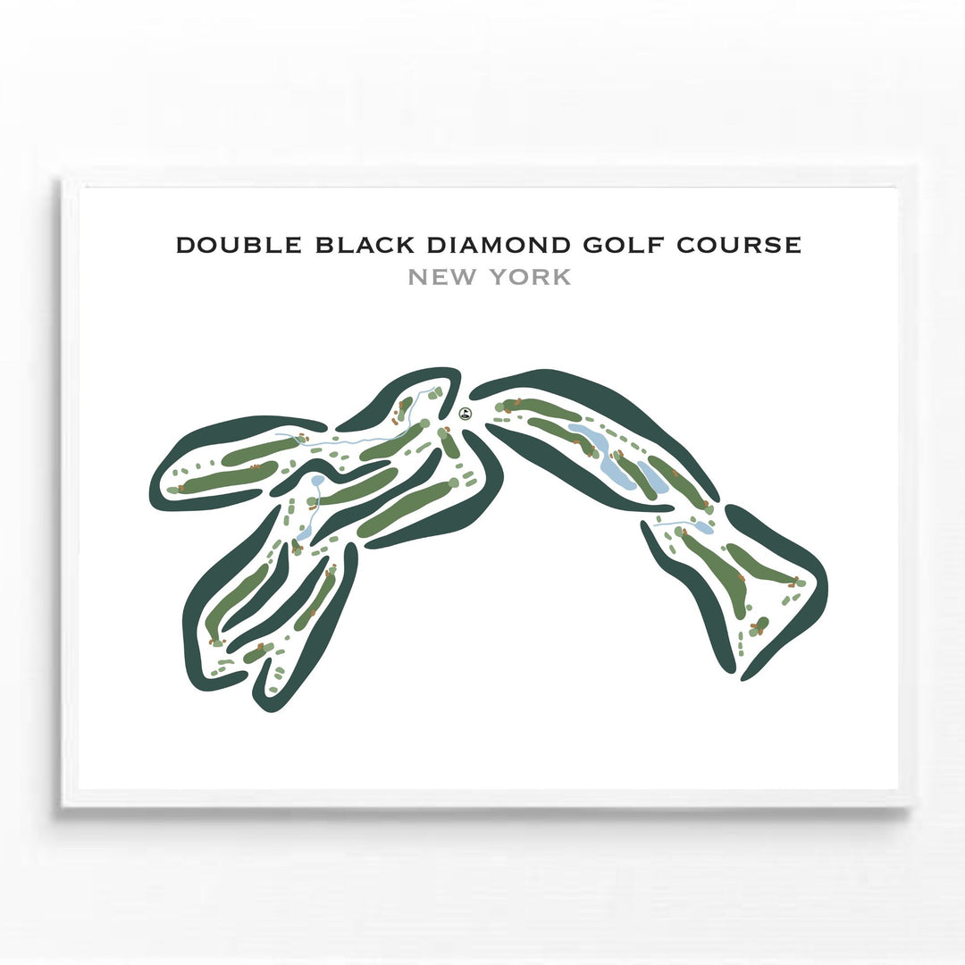 Double Black Diamond Golf Course, New York - Printed Golf Courses