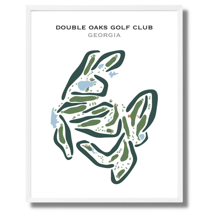 Double Oaks Golf Club, Georgia - Printed Golf Courses