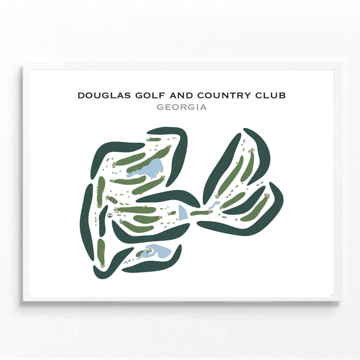Douglas Golf and Country Club, Georgia - Printed Golf Courses