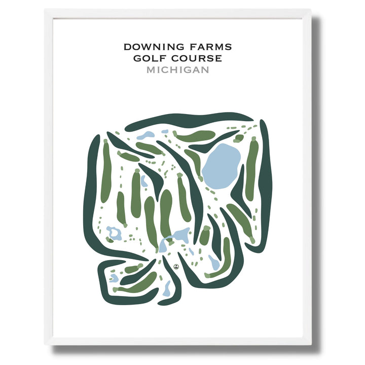 Downing Farms Golf Course, Michigan - Printed Golf Courses