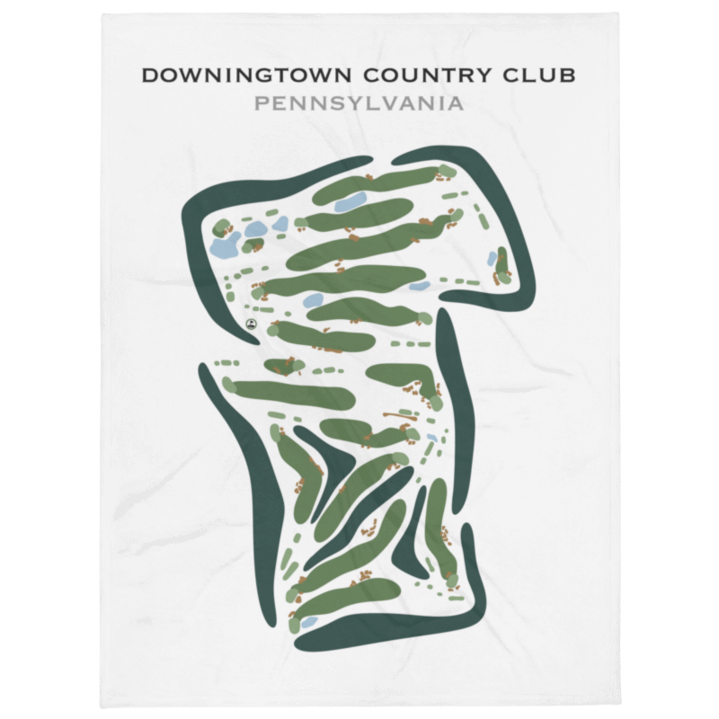 Downingtown Country Club, Pennsylvania - Printed Golf Course