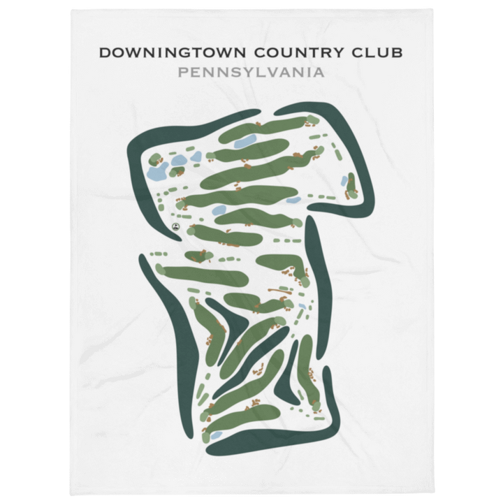 Downingtown Country Club, Pennsylvania - Printed Golf Course