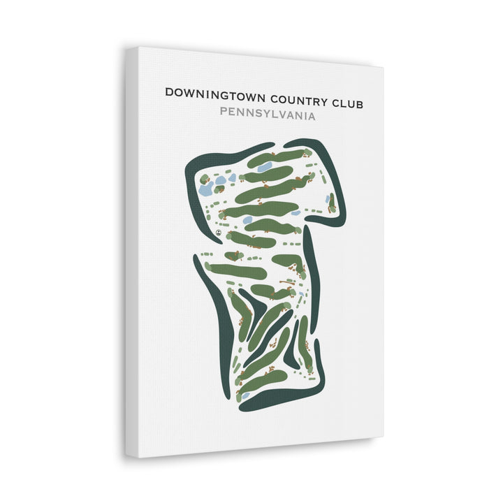 Downingtown Country Club, Pennsylvania - Printed Golf Course