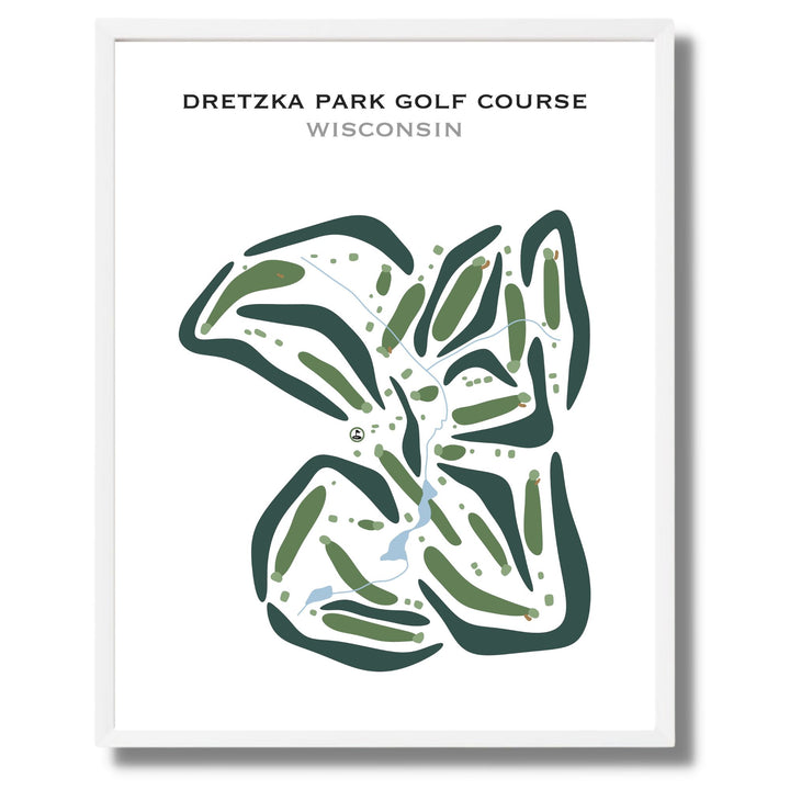 Dretzka Park Golf Course, Wisconsin - Printed Golf Courses