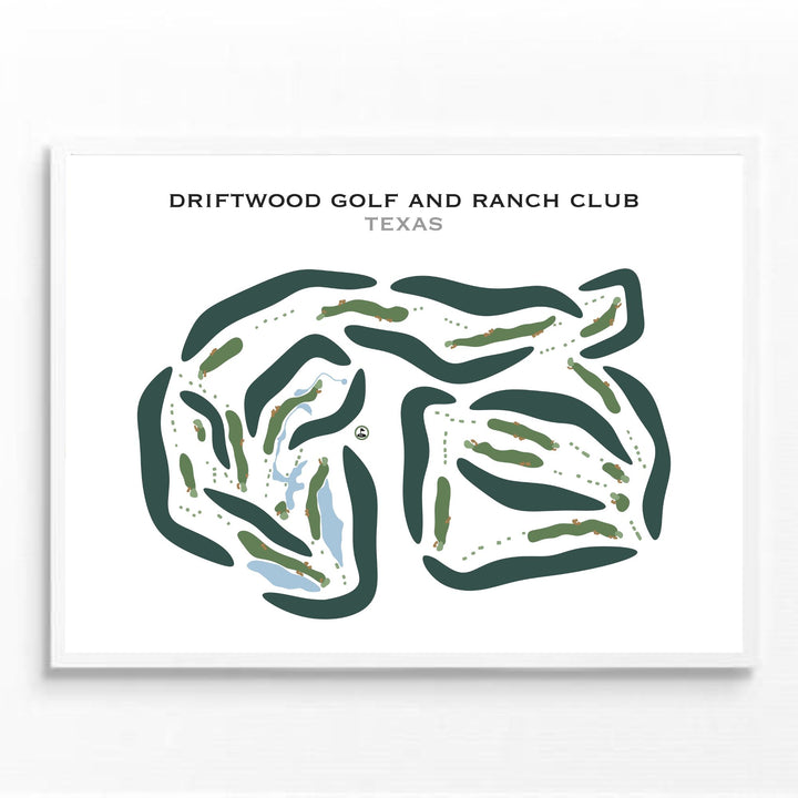 Driftwood Golf and Ranch Club, Texas - Printed Golf Courses