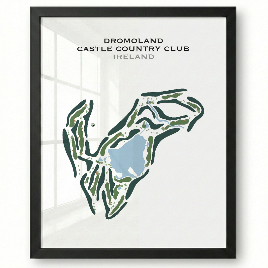 Dromoland Castle Country Club, Ireland - Printed Golf Course