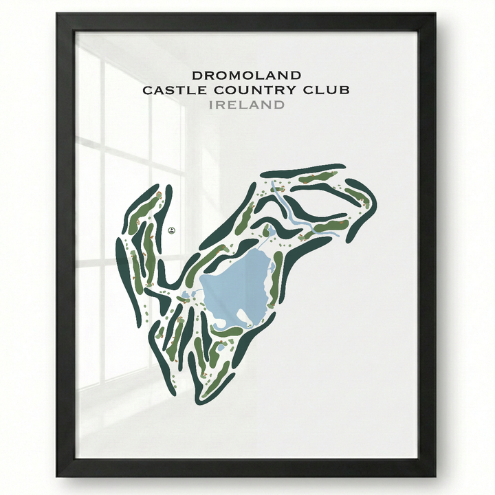 Dromoland Castle Country Club, Ireland - Printed Golf Course