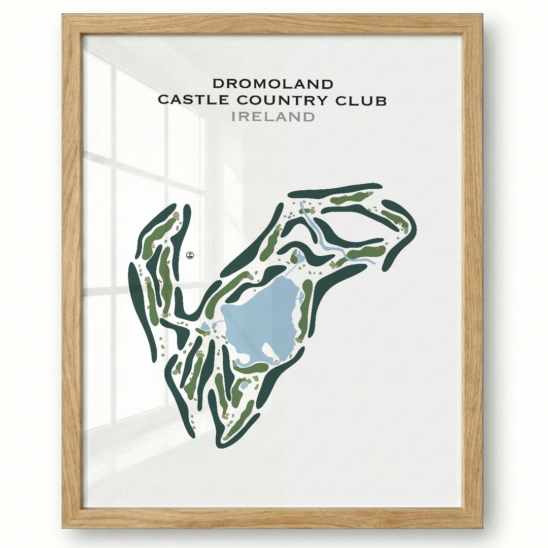 Dromoland Castle Country Club, Ireland - Printed Golf Course
