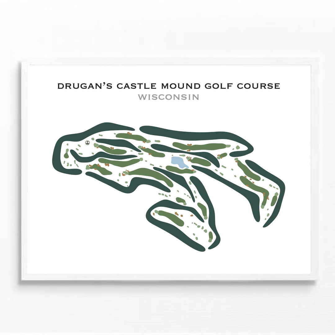 Drugan's Castle Mound Golf Course, Wisconsin - Printed Golf Courses