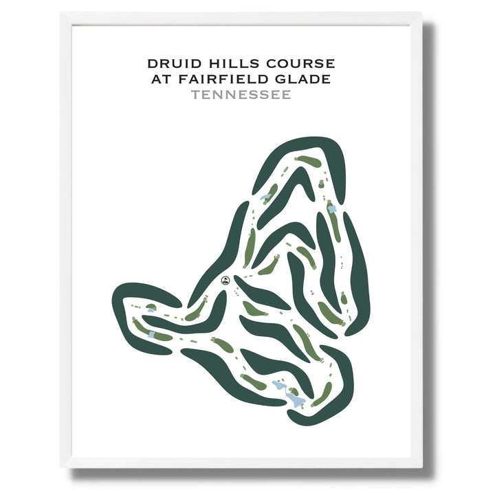 Druid Hills Course at Fairfield Glade, Tennessee - Printed Golf Courses