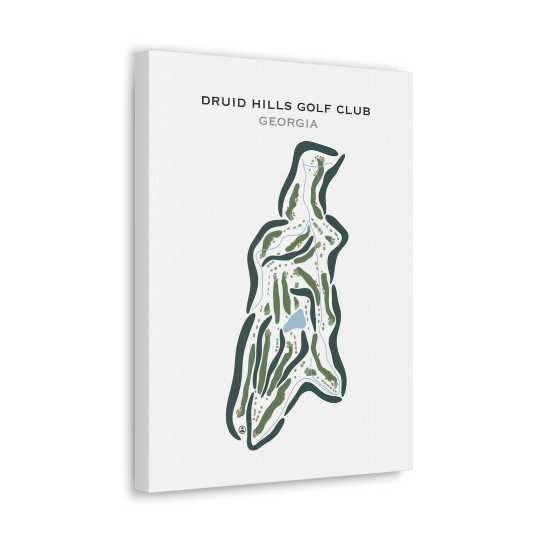 Druid Hills Golf Club, Georgia - Printed Golf Courses