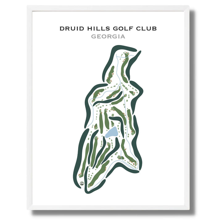 Druid Hills Golf Club, Georgia - Printed Golf Courses