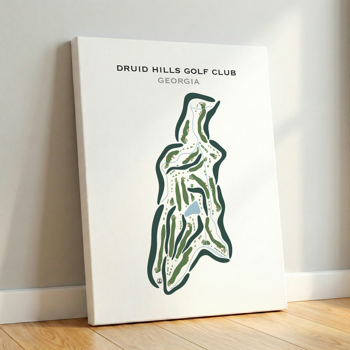 Druid Hills Golf Club, Georgia - Printed Golf Courses