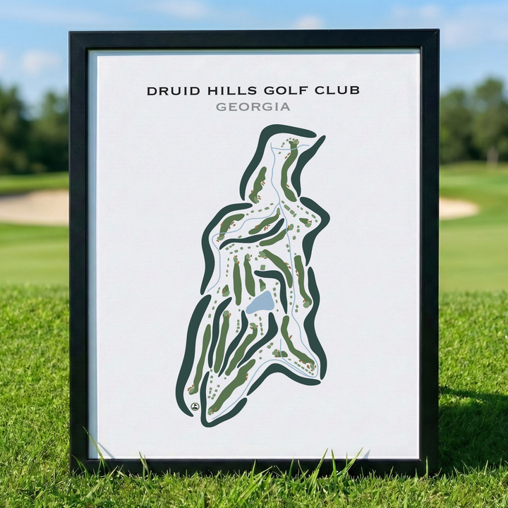 Druid Hills Golf Club, Georgia - Printed Golf Courses