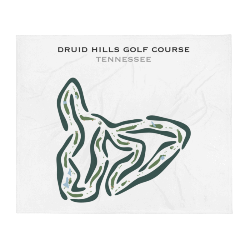 Druid Hills Golf Course, Tennessee - Printed Golf Courses