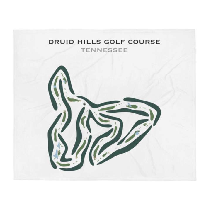 Druid Hills Golf Course, Tennessee - Printed Golf Courses