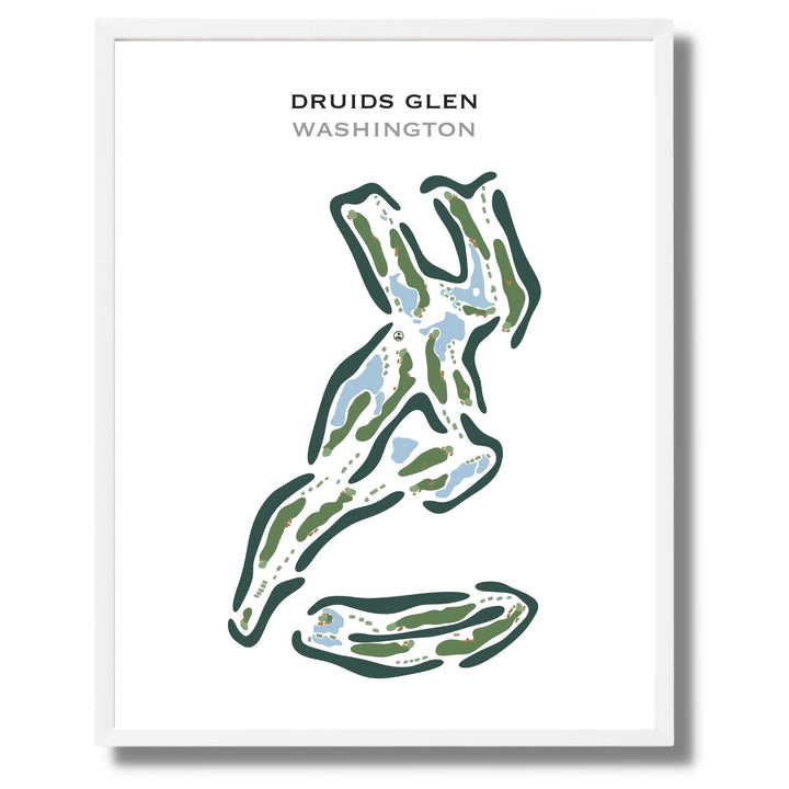 Druids Glen, Washington - Printed Golf Course