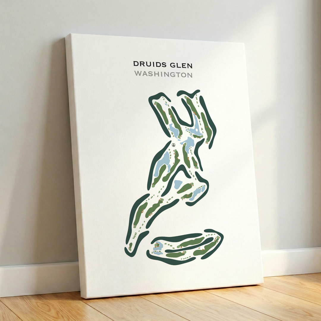 Druids Glen, Washington - Printed Golf Course