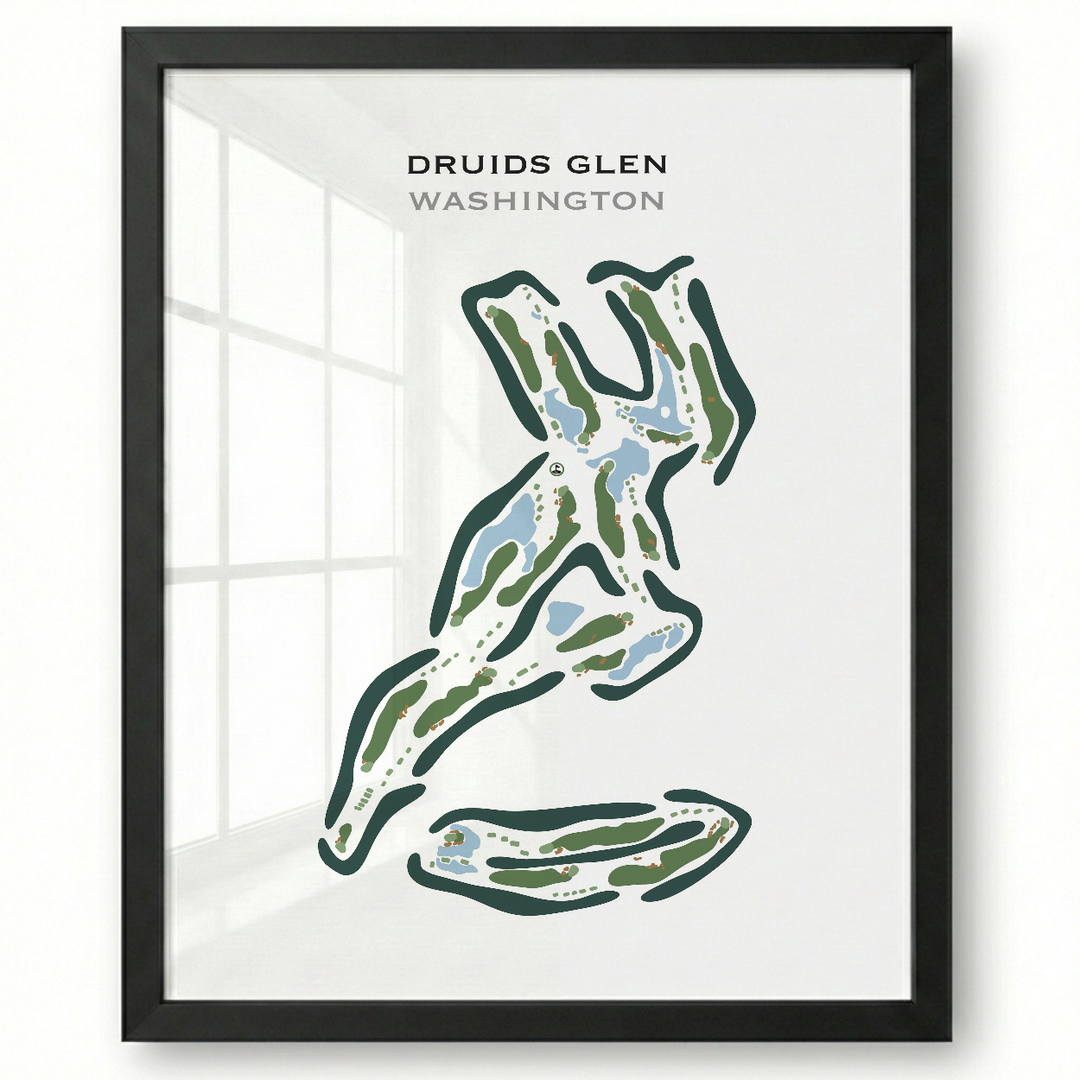 Druids Glen, Washington - Printed Golf Course