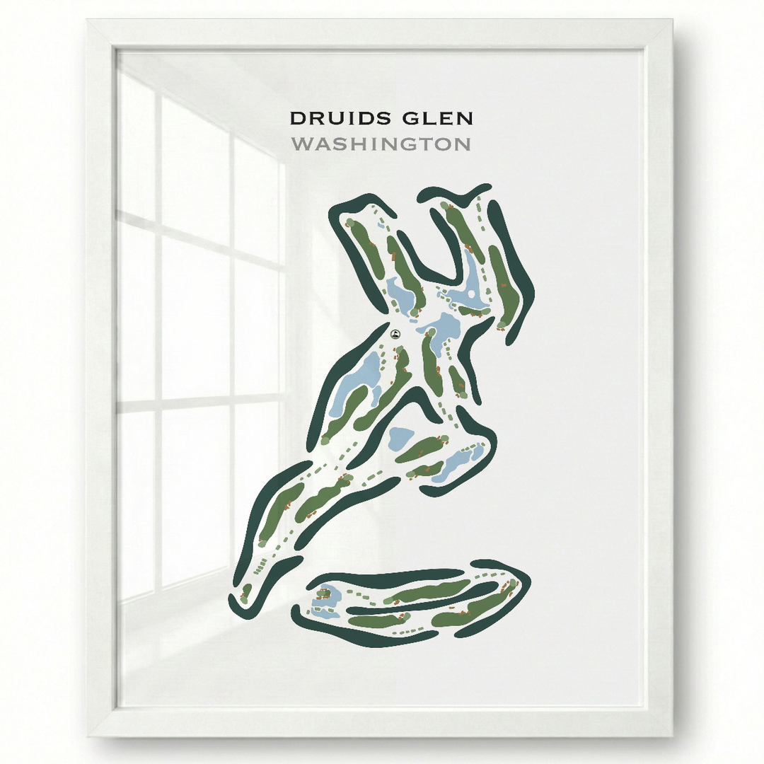 Druids Glen, Washington - Printed Golf Course