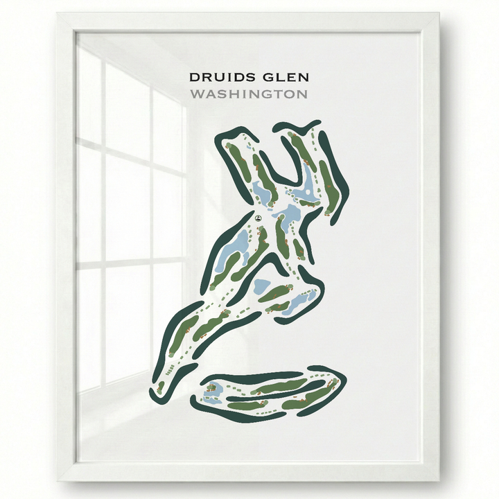 Druids Glen, Washington - Printed Golf Course