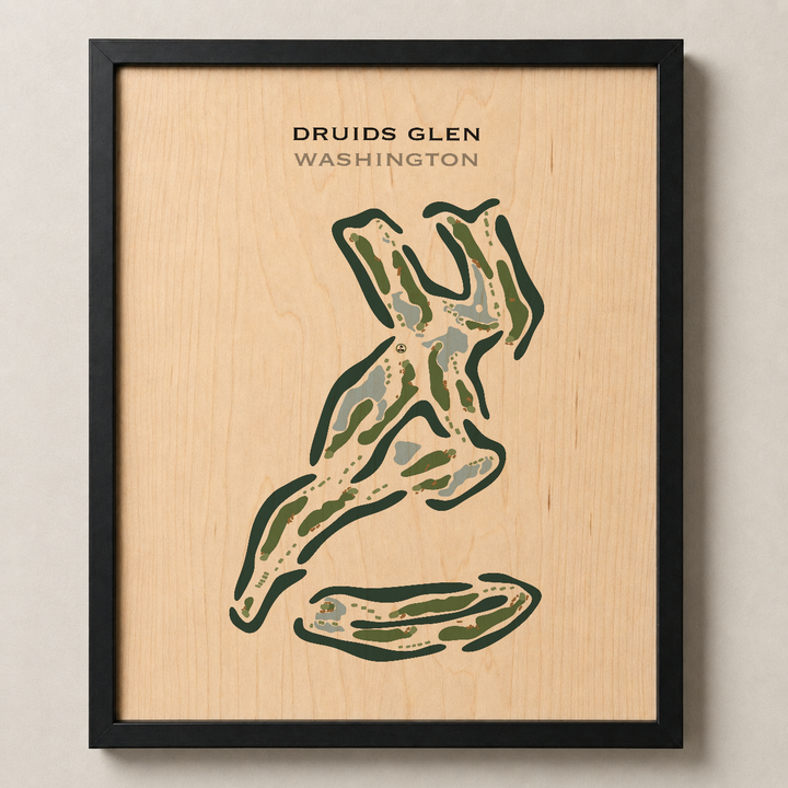 Druids Glen, Washington - Printed Golf Course