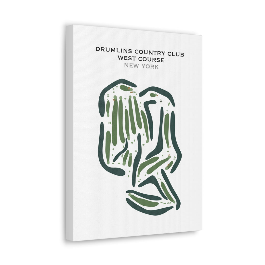 Drumlins Country Club, West Course, New York - Printed Golf Courses