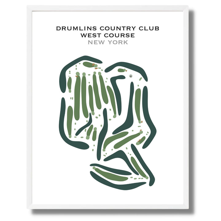 Drumlins Country Club, West Course, New York - Printed Golf Courses