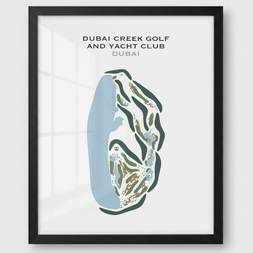 Dubai Creek Golf & Yacht Club, Dubai, UAE - Printed Golf Courses