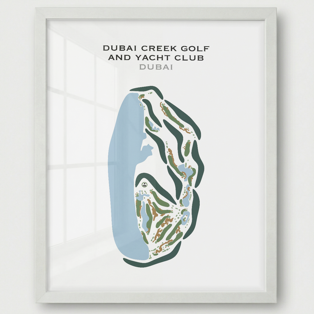 Dubai Creek Golf & Yacht Club, Dubai, UAE - Printed Golf Courses