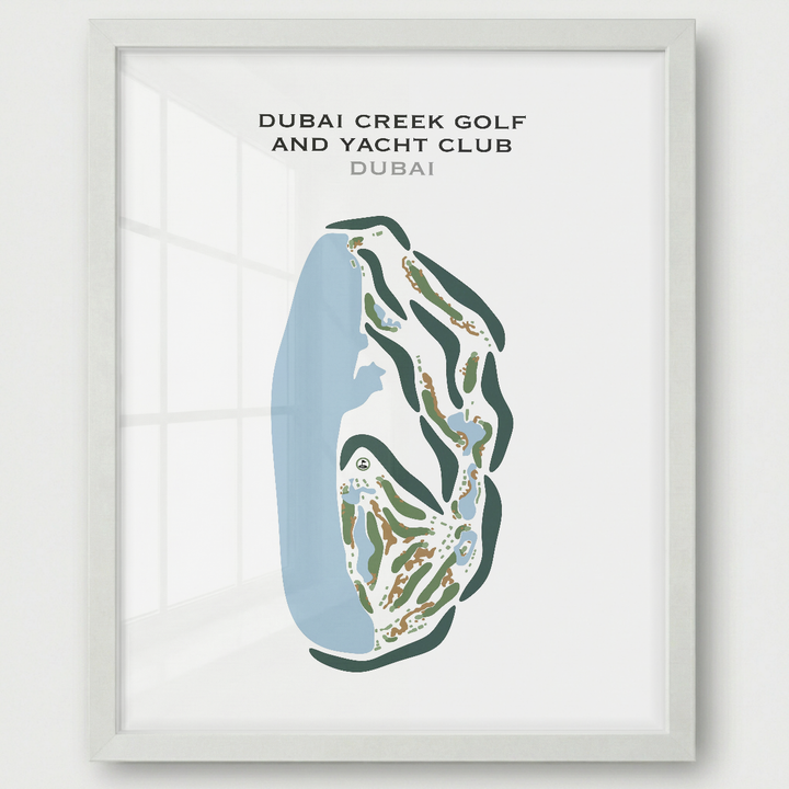 Dubai Creek Golf & Yacht Club, Dubai, UAE - Printed Golf Courses