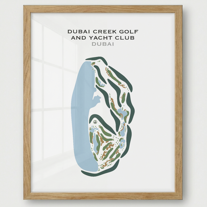 Dubai Creek Golf & Yacht Club, Dubai, UAE - Printed Golf Courses