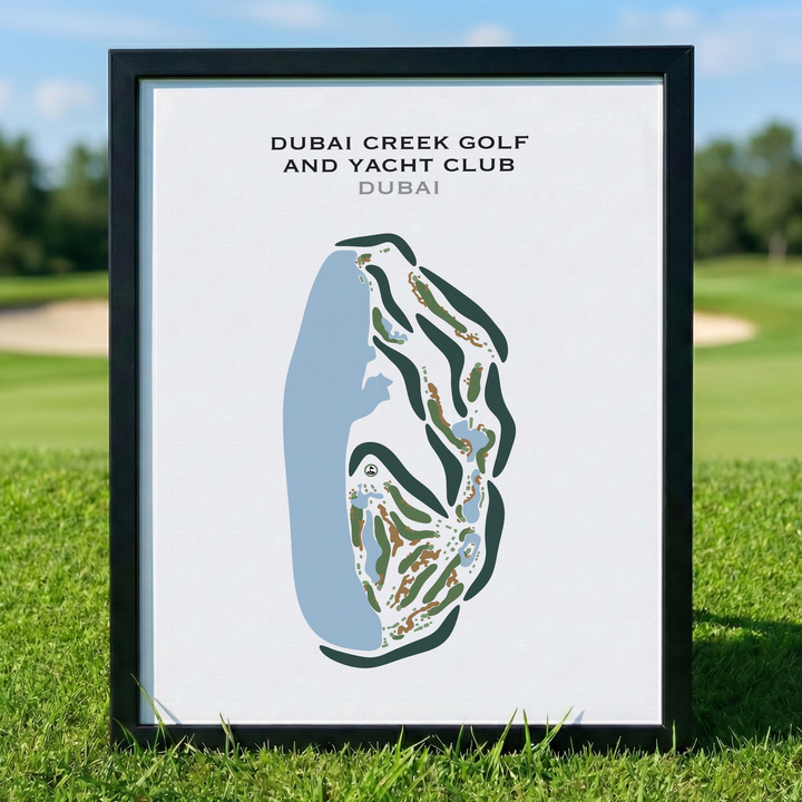 Dubai Creek Golf & Yacht Club, Dubai, UAE - Printed Golf Courses