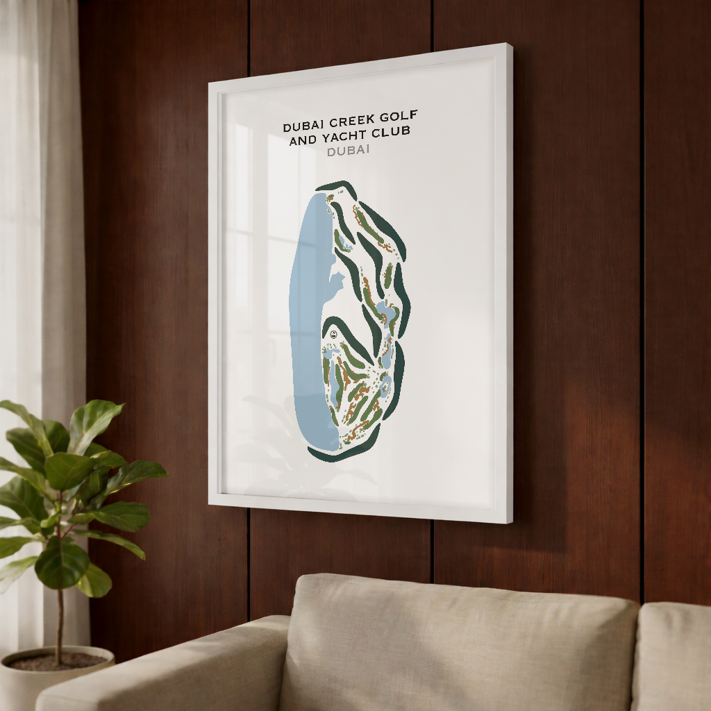 Dubai Creek Golf & Yacht Club, Dubai, UAE - Printed Golf Courses